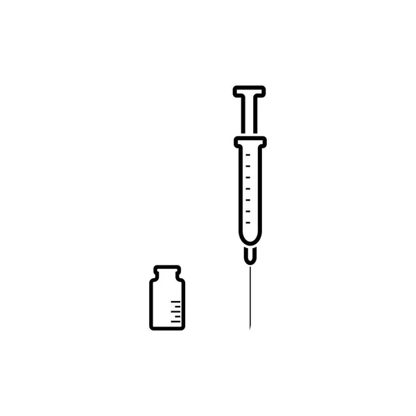 Шаблон Вектора Логотипа Вакцины — стоковый вектор