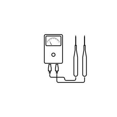 elektrik ölçüm araçları logo illüstrasyon tasarımı