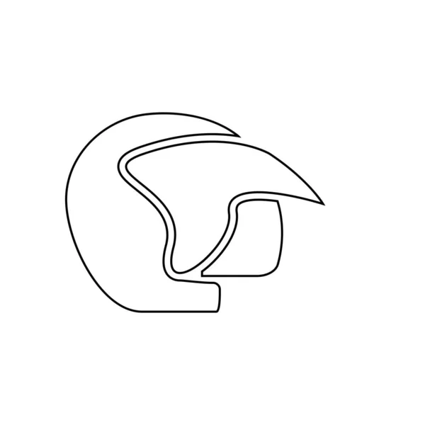 Casco Logo Stock Illustrazione Design — Vettoriale Stock