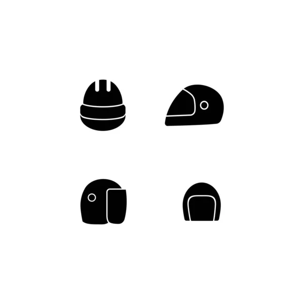Kask Logo Kolba Ilustracja Projekt — Wektor stockowy