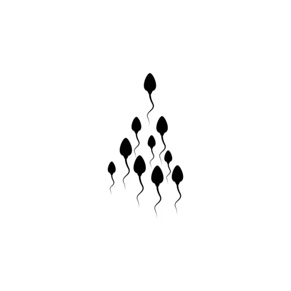 Sperm Logo Stock Illustration Design — Stock Vector