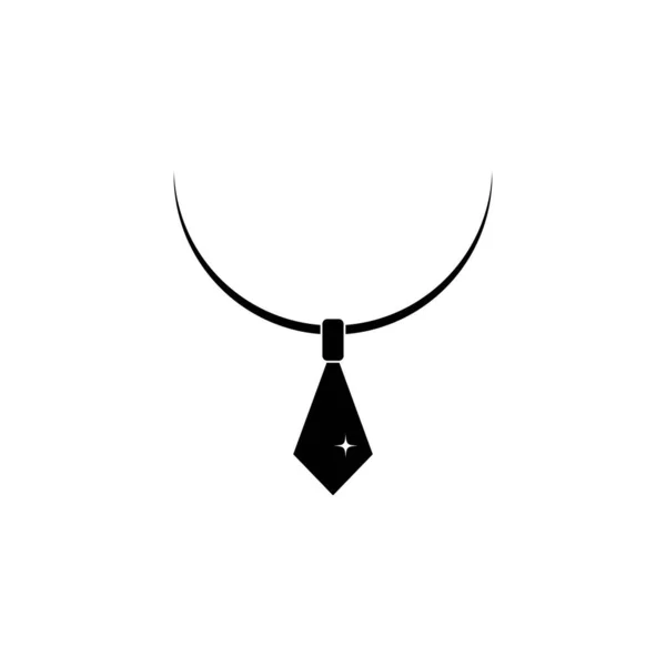 Diseño Ilustración Logo Collar Negro — Archivo Imágenes Vectoriales