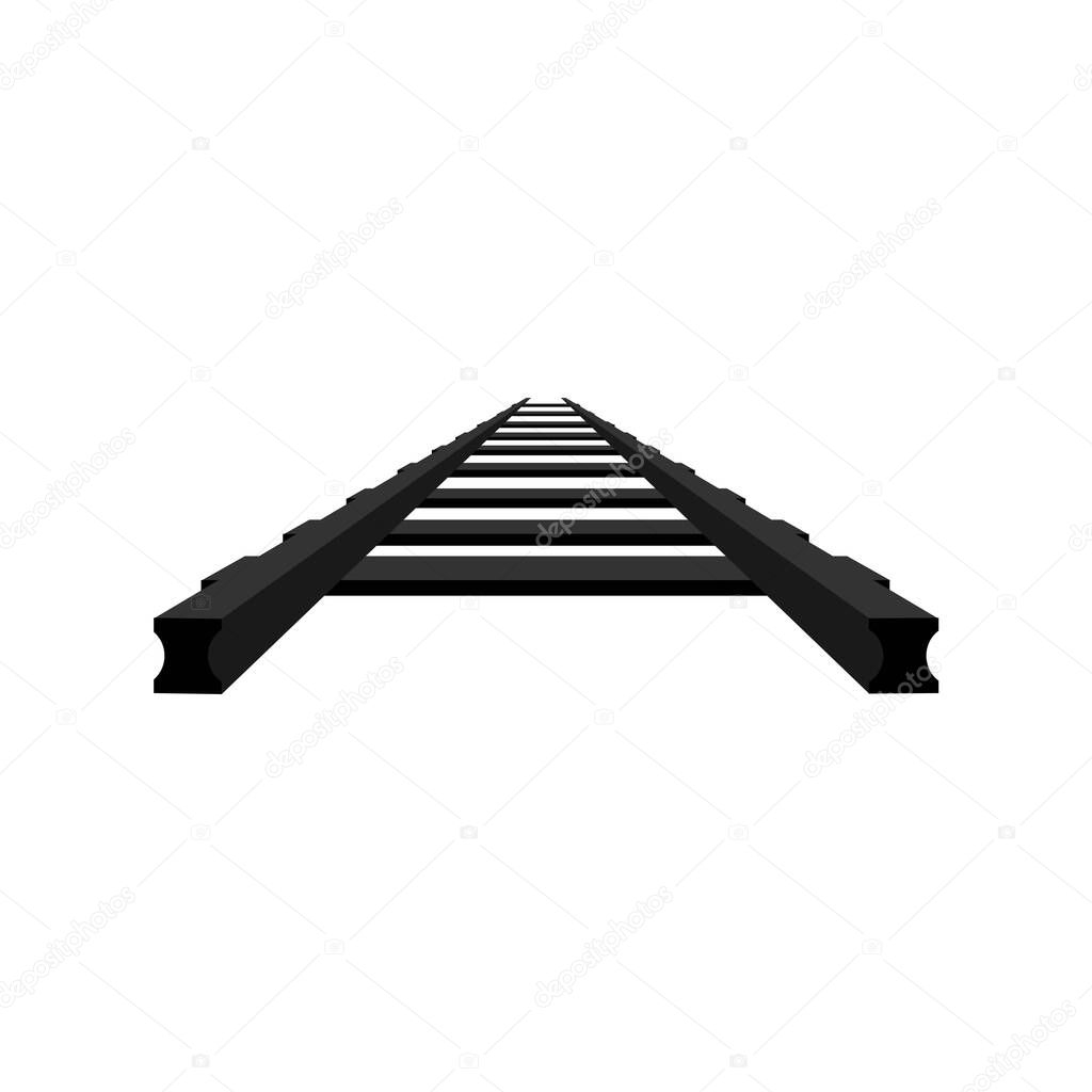 Black rail logo illustration design