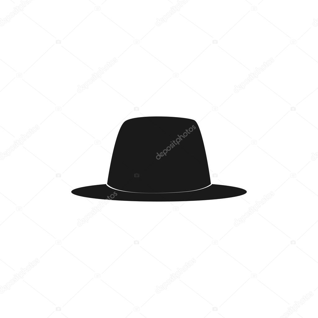 black hat logo vektor template