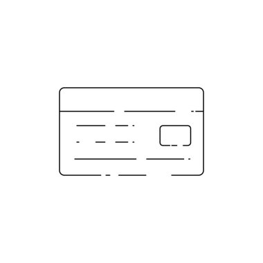 Kredi kartı logosu vektör şablonu