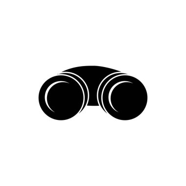 binoküler logo stok vektör şablonu