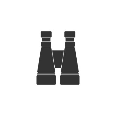 binoküler logo stok vektör şablonu