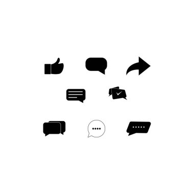 comment icon logo stock vektor template