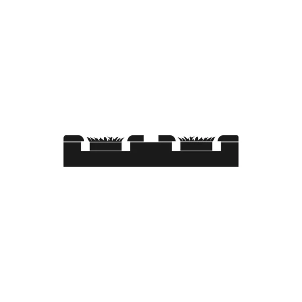 Poêle Logo Stock Vektor Modèle — Image vectorielle