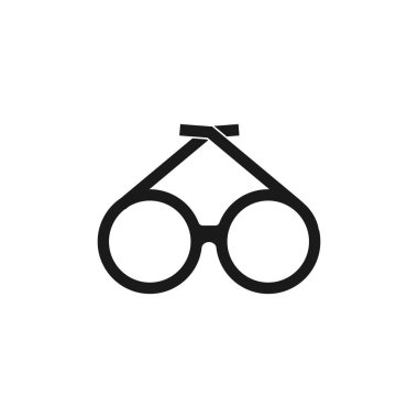 Gözlük logosu vektör şablonu