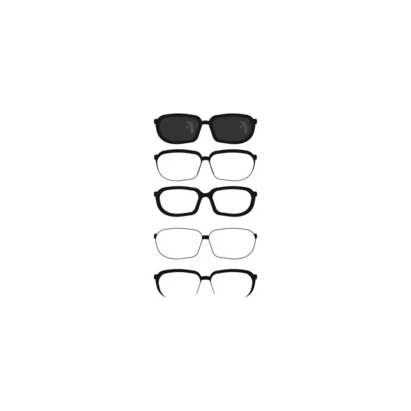 Lunettes Logo Stock Vektor Modèle — Image vectorielle