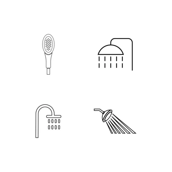 Dusche Icon Stock Illustration Design — Stockvektor