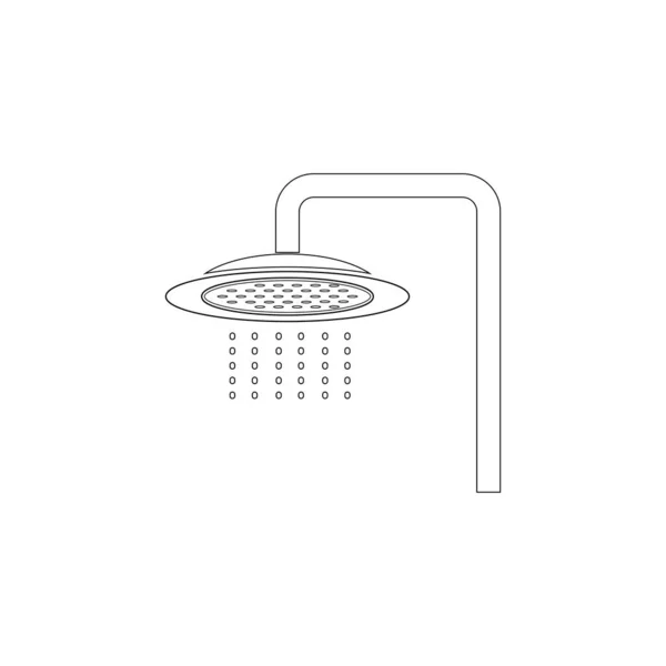 Douche Icône Stock Illustration Design — Image vectorielle