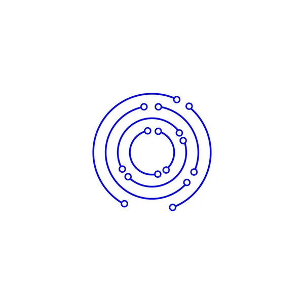 Logo Numérique Illustration Stock Design — Image vectorielle