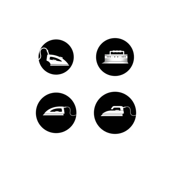 Дизайн Чорного Залізного Логотипу — стоковий вектор