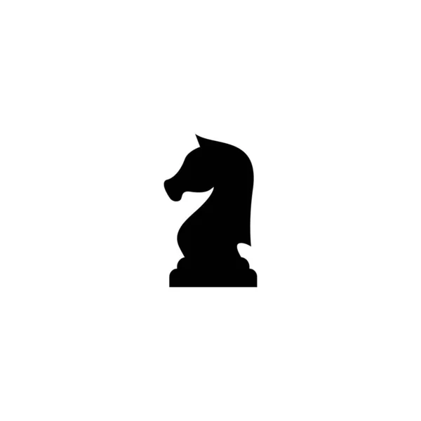 騎士チェスのアイコンイラストデザイン — ストックベクタ