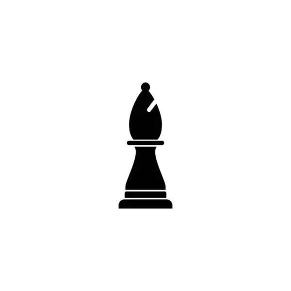 Bishop Chess Icon Illustration Design — Stock Vector