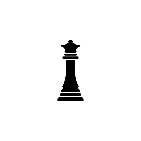 Queen Chess Icon Illustration Desight — Stock Vector