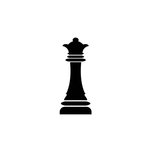 Queen Chess Icon Illustration Desight — Stock Vector