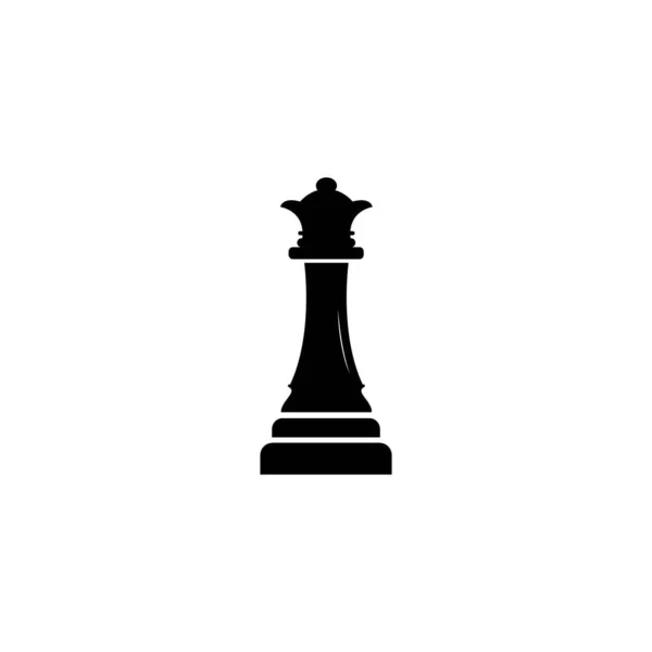 Βασίλισσα Εικόνα Σκακιού Κάθοδος Εικονίδιο — Διανυσματικό Αρχείο