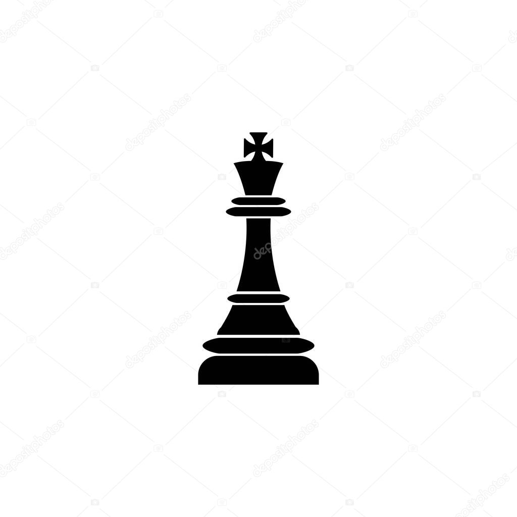 King chess icon illustration design