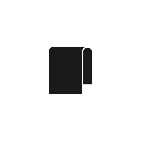 Schwarzes Handtuch Symbol Illustration Design — Stockvektor