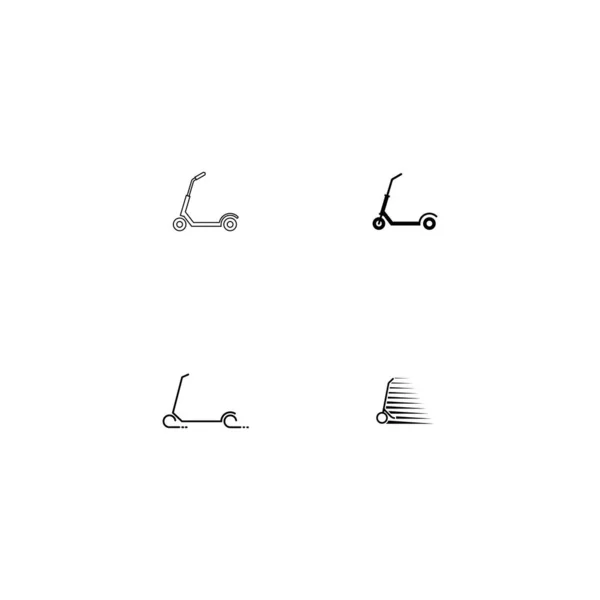 Шаблон Логотипу Ілюстрації Логотипу Значка Scooter — стоковий вектор