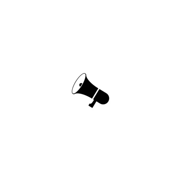 Значок Динамика Знак Громкоговорителя Громкое Объявление Кричи Мегафон Предупреждаю Звуковой — стоковый вектор