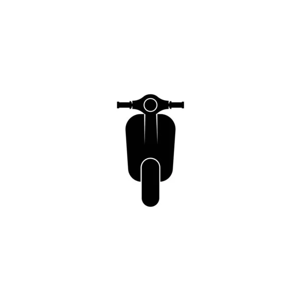 Scooter Vector Icono Lleno Signo Plano Pictograma Sólido Aislado Blanco — Vector de stock