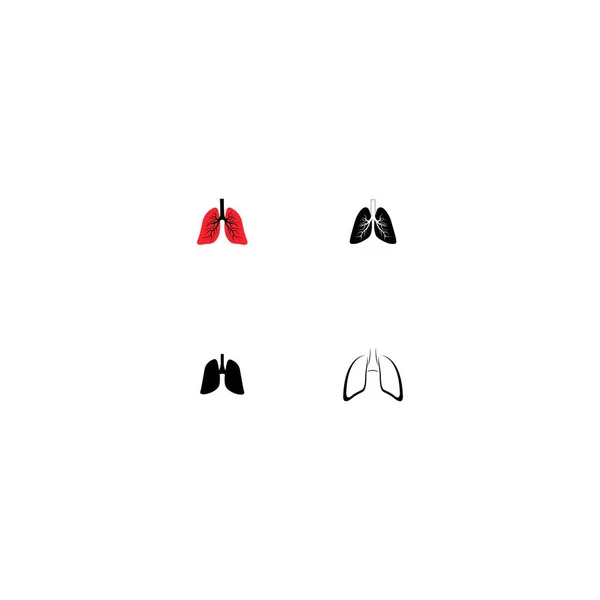 Pulmones Icono Stock Ilustración Diseño — Vector de stock