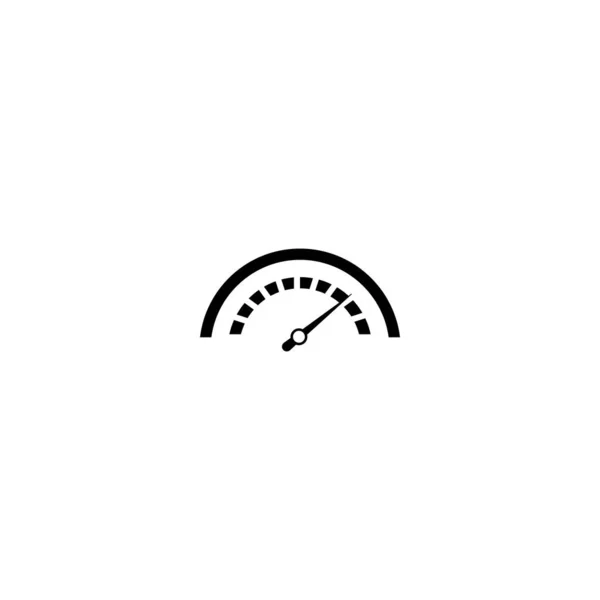 Speedometer Icon Isolated White Background Speedometer Icon Trendy Design Style — Stock Vector