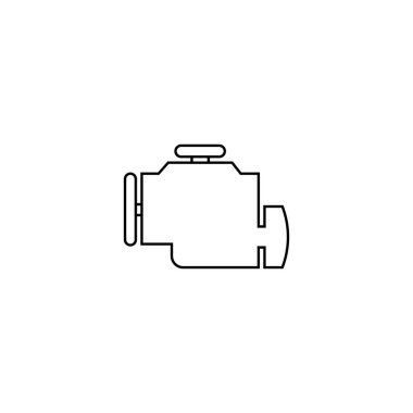 araba motoru simgesi çizimi