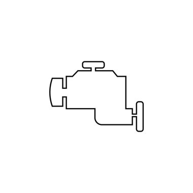 araba motoru simgesi çizimi