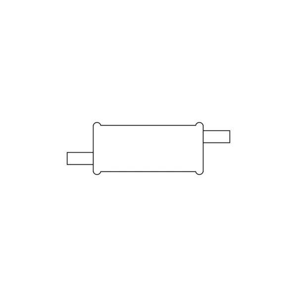 Auto Uitlaat Pictogram Illustratie Ontwerp — Stockvector