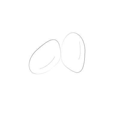 fıstık ikonu stok çizimi tasarımı