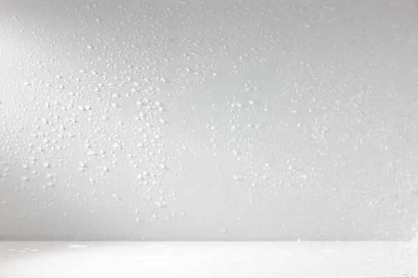 White font with drops of water Stock Photo