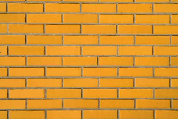 Hintergrund Mit Gelben Ziegelsteinen Wand Für Design — Stockfoto