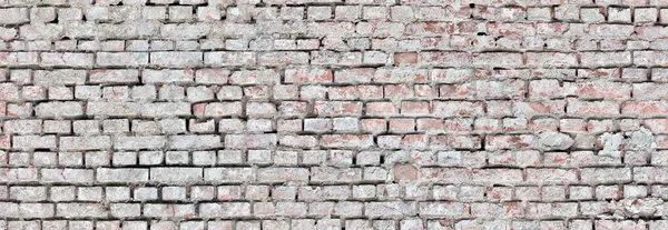 Panoramahintergrund Hellgrau Mit Roter Ziegelwand Für Design — Stockfoto