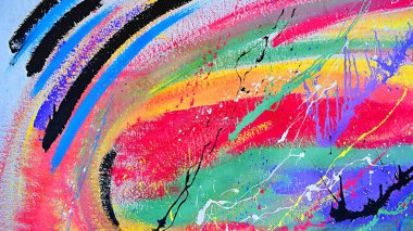 Kaotik dökülmüş boya ile soyut bir arka plan