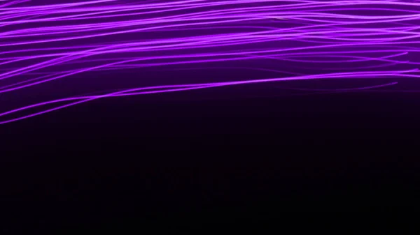 Black Background Purple Glowing Lines — Stock Photo, Image