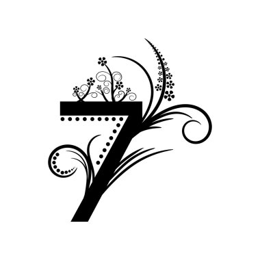 Black number 7