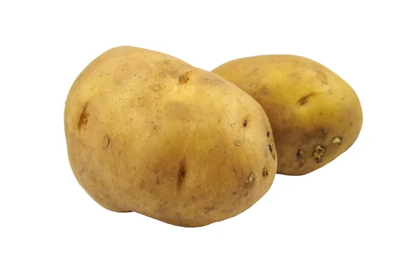 白色背景的土豆 — 图库照片#