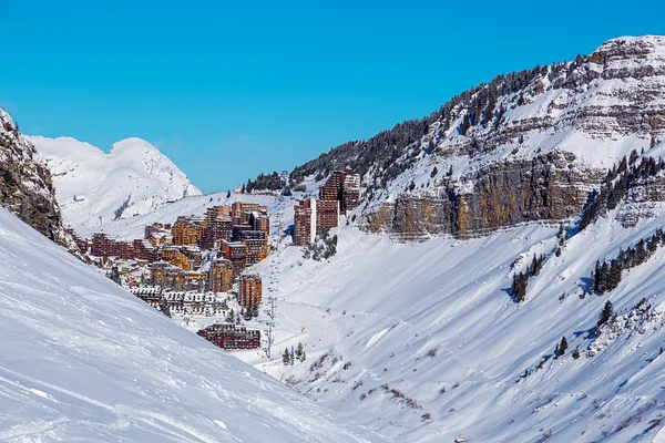 Avoriaz на кредитній — стокове фото