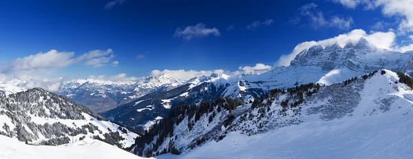 Panorama of the Chablais Alps — Stock Photo, Image