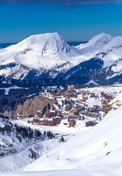 Перегляд Avoriaz Франції — стокове фото