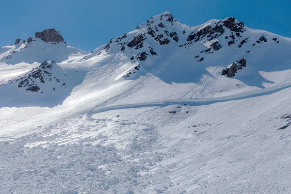 Tear and trace avalanches — Stock Photo, Image