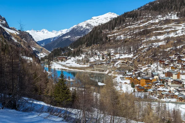 Tignes les Brevires görünümünü — Stok fotoğraf