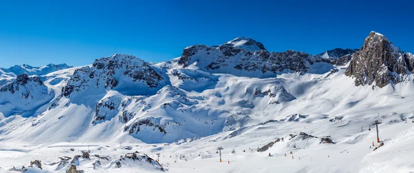 Berglandschaft in tignes. — Stockfoto