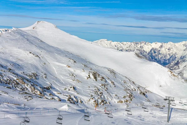 Утро в Les Deux Alpes — стоковое фото