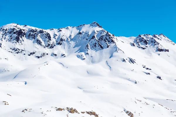 Horská krajina v Tignes — Stock fotografie